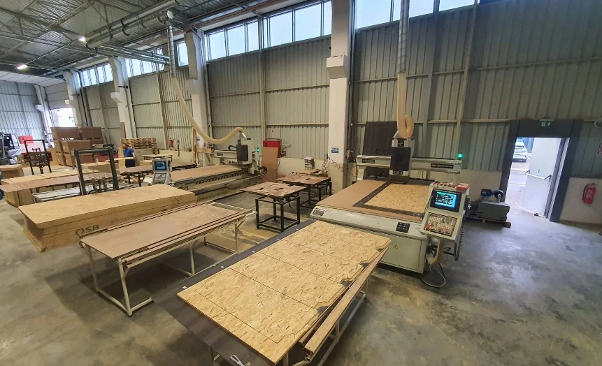 BAMATEK CNC router üretim hattı
